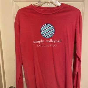 Comfort Colors Simply Volleyball Long Sleeve Tee